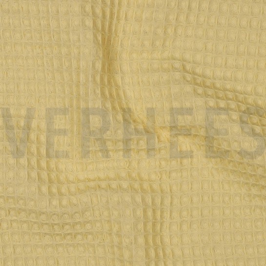 BAUMWOLLE WAFFEL SANFTGELB #7