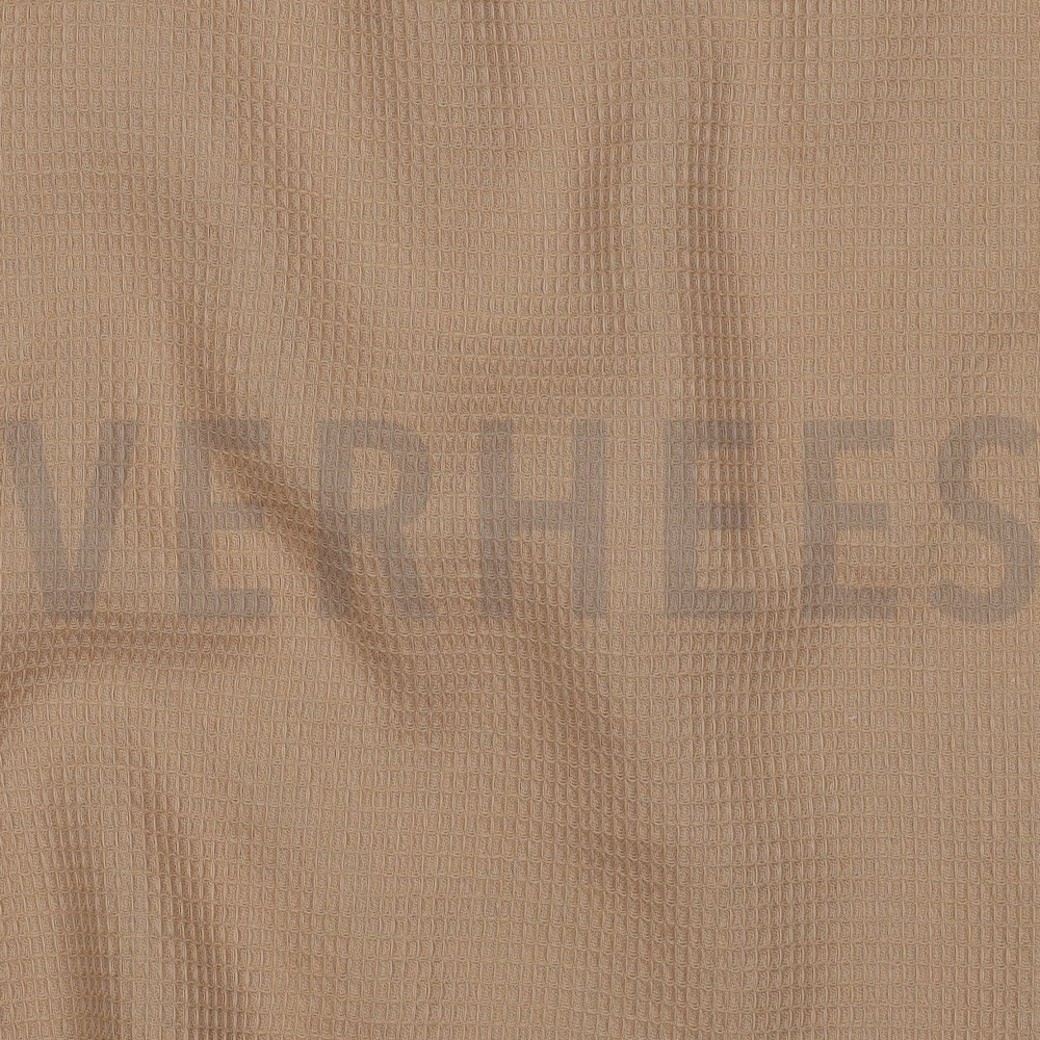 COTTON WAFFLE SMALL CAMEL #2