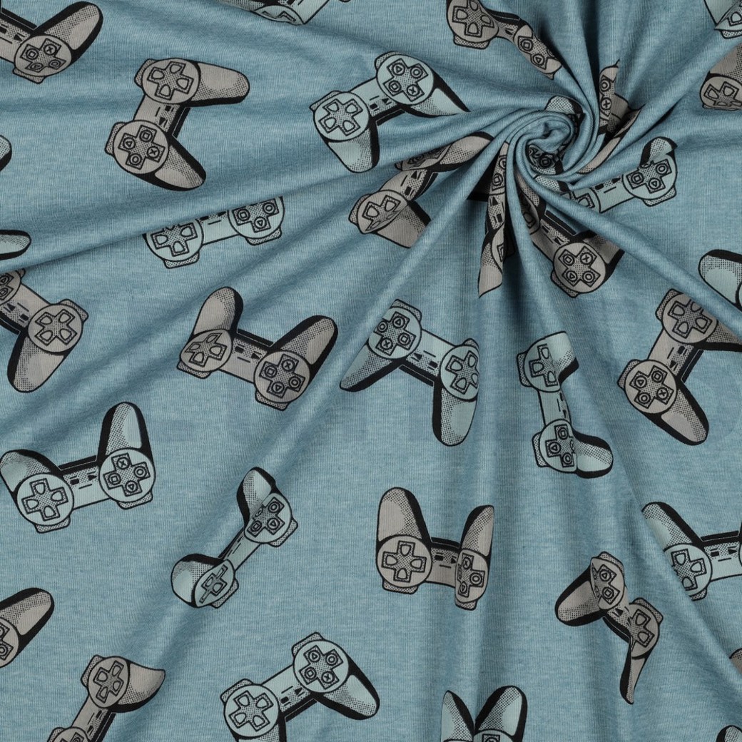JERSEY MELANGE GAMECONTROLLER SMOKE BLUE #2
