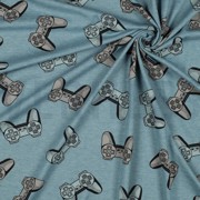 JERSEY MELANGE GAMECONTROLLER SMOKE BLUE (thumbnail) #2
