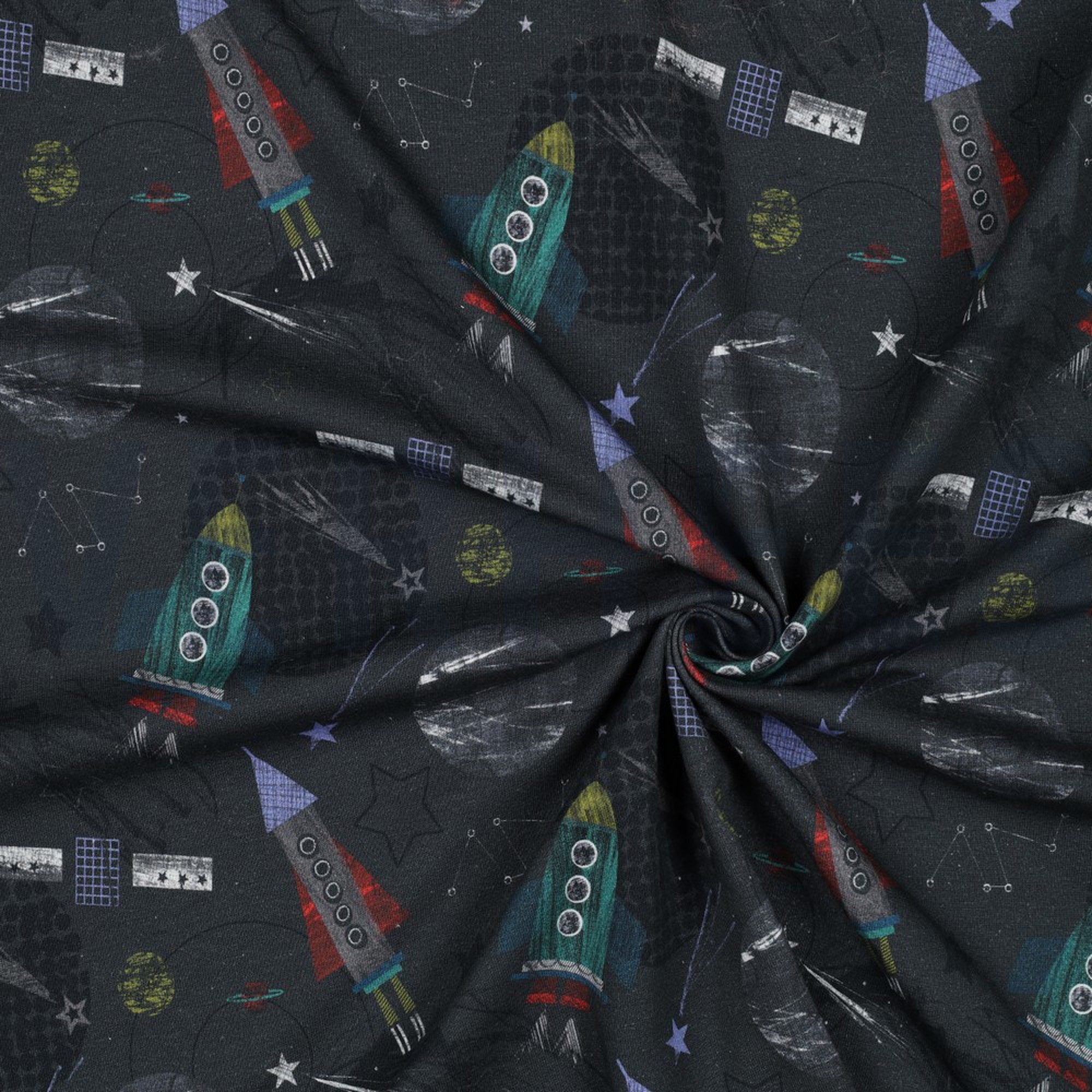 FRENCH TERRY DIGITAL SPACE ANTHRACITE (high resolution) #2