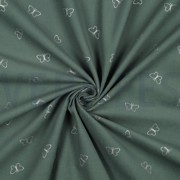 BABYCORD GLITTER BUTTERFLIES SAGE (thumbnail) #2