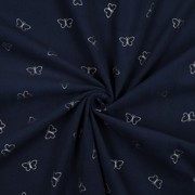 BABYCORD GLITTER BUTTERFLIES NAVY (thumbnail) #2