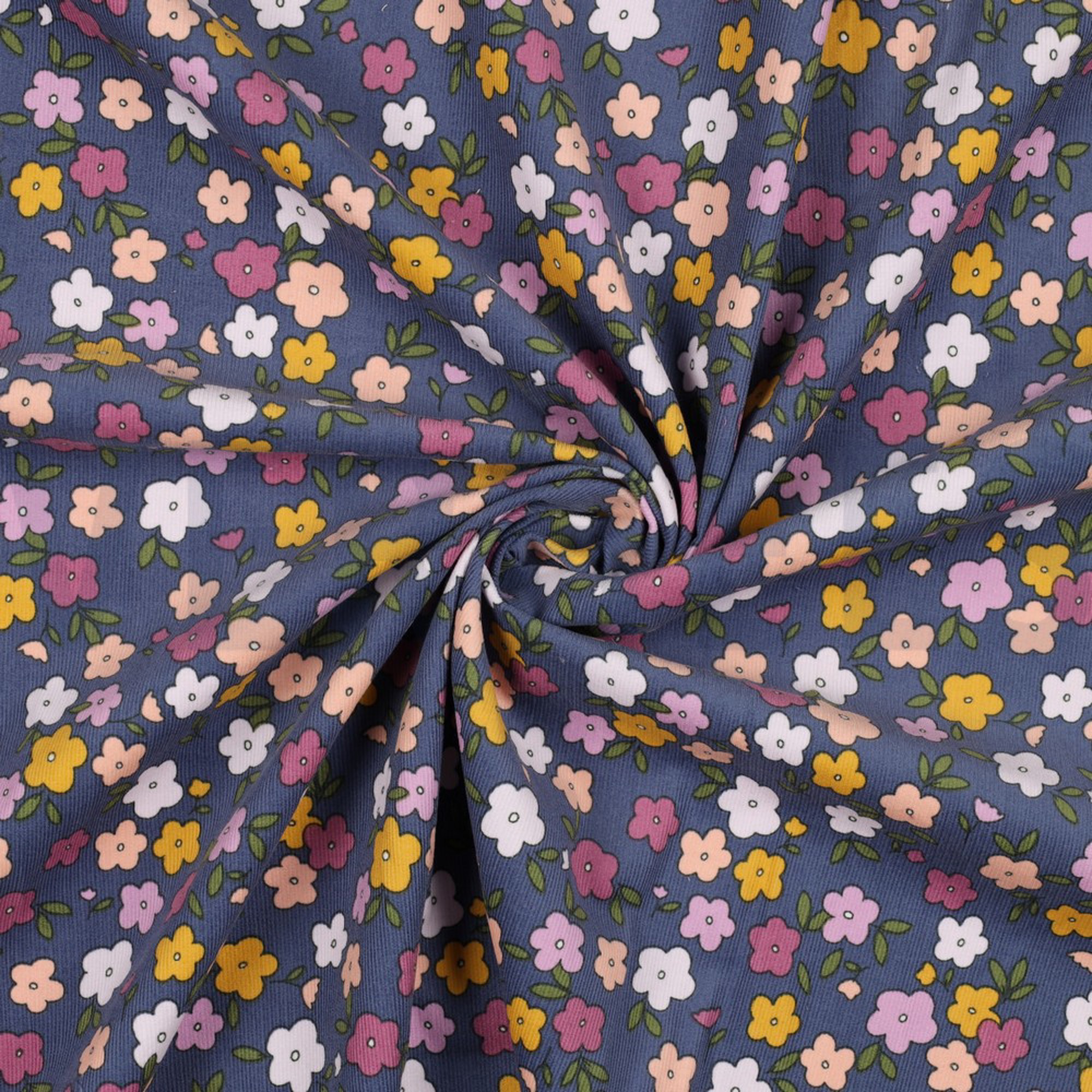 BABYCORD SMALL FLOWERS JEANS (high resolution) #2