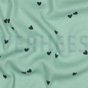 RIB JERSEY HEARTS SAGE (thumbnail) #2