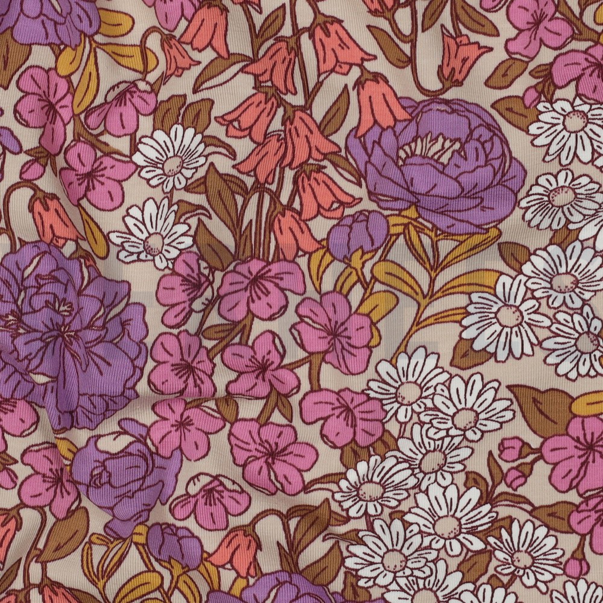 JERSEY FLOWERS BEIGE (high resolution) #2