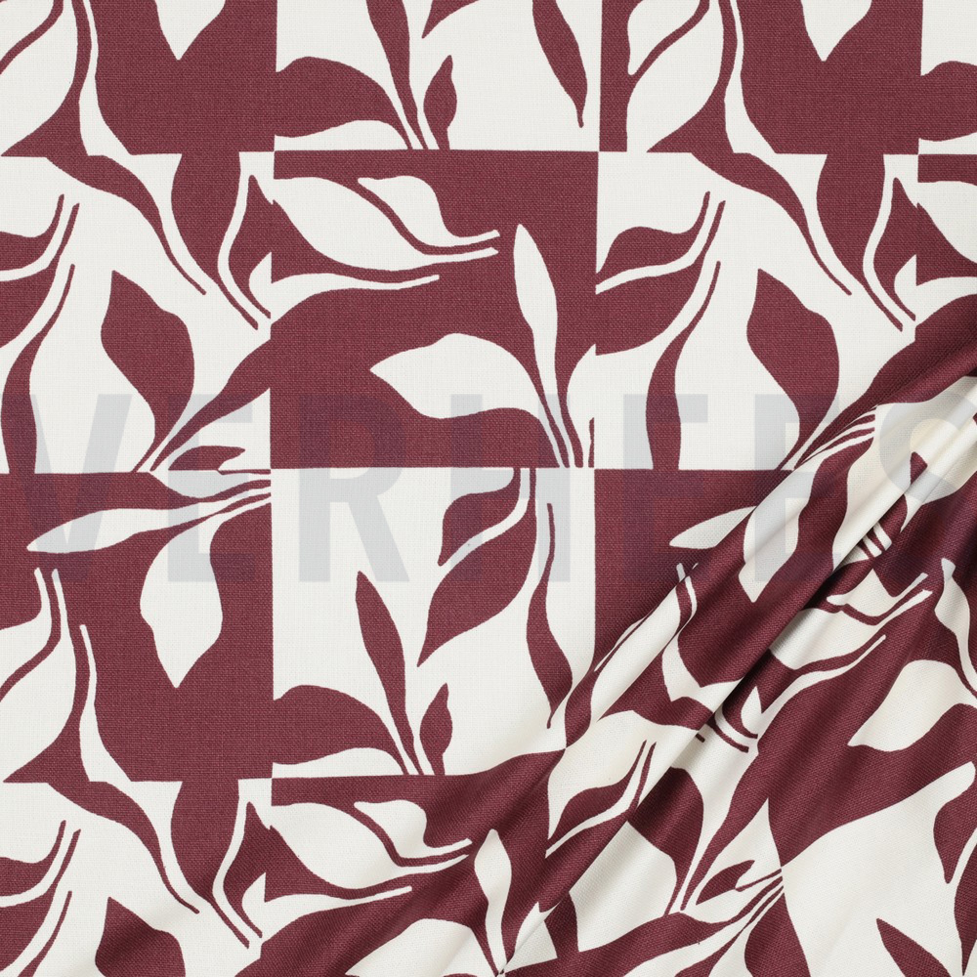 CANVAS ABSTRACT LEAVES BERRY (high resolution) #2