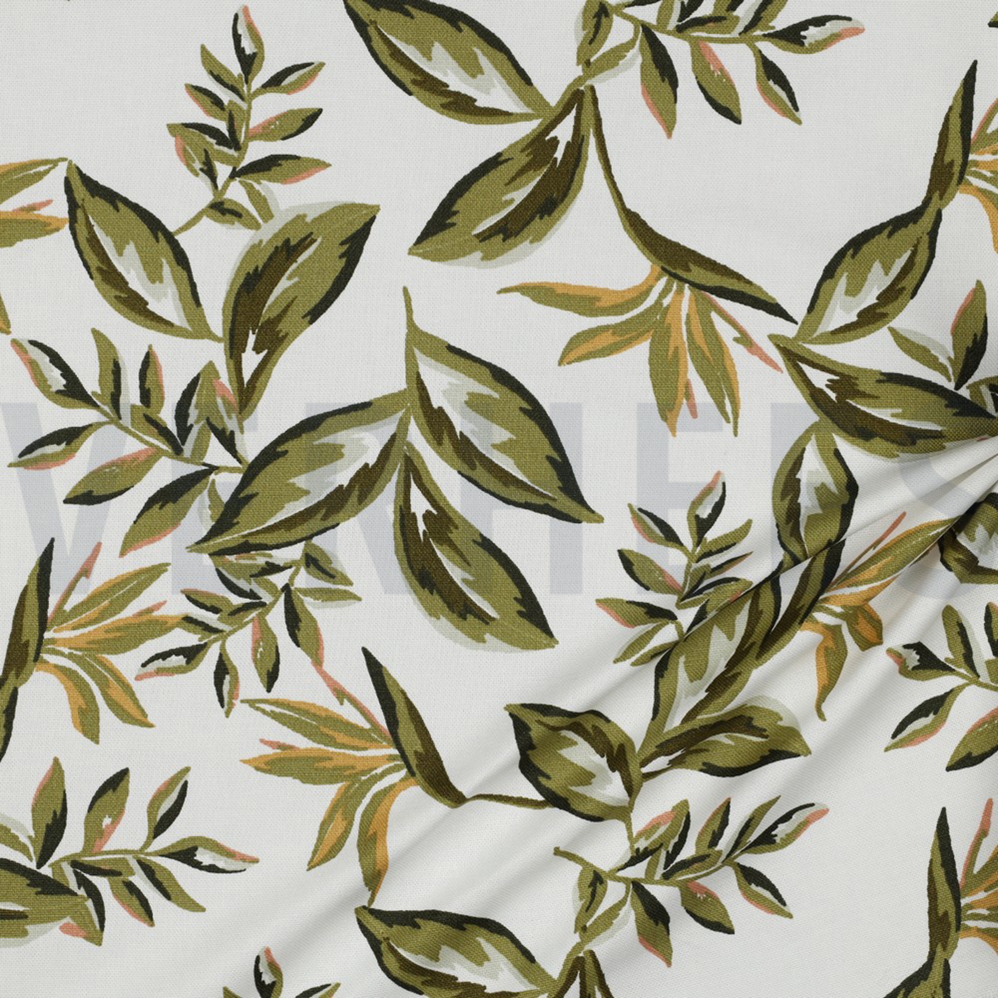 CANVAS LEAVES OFF WHITE (high resolution) #2