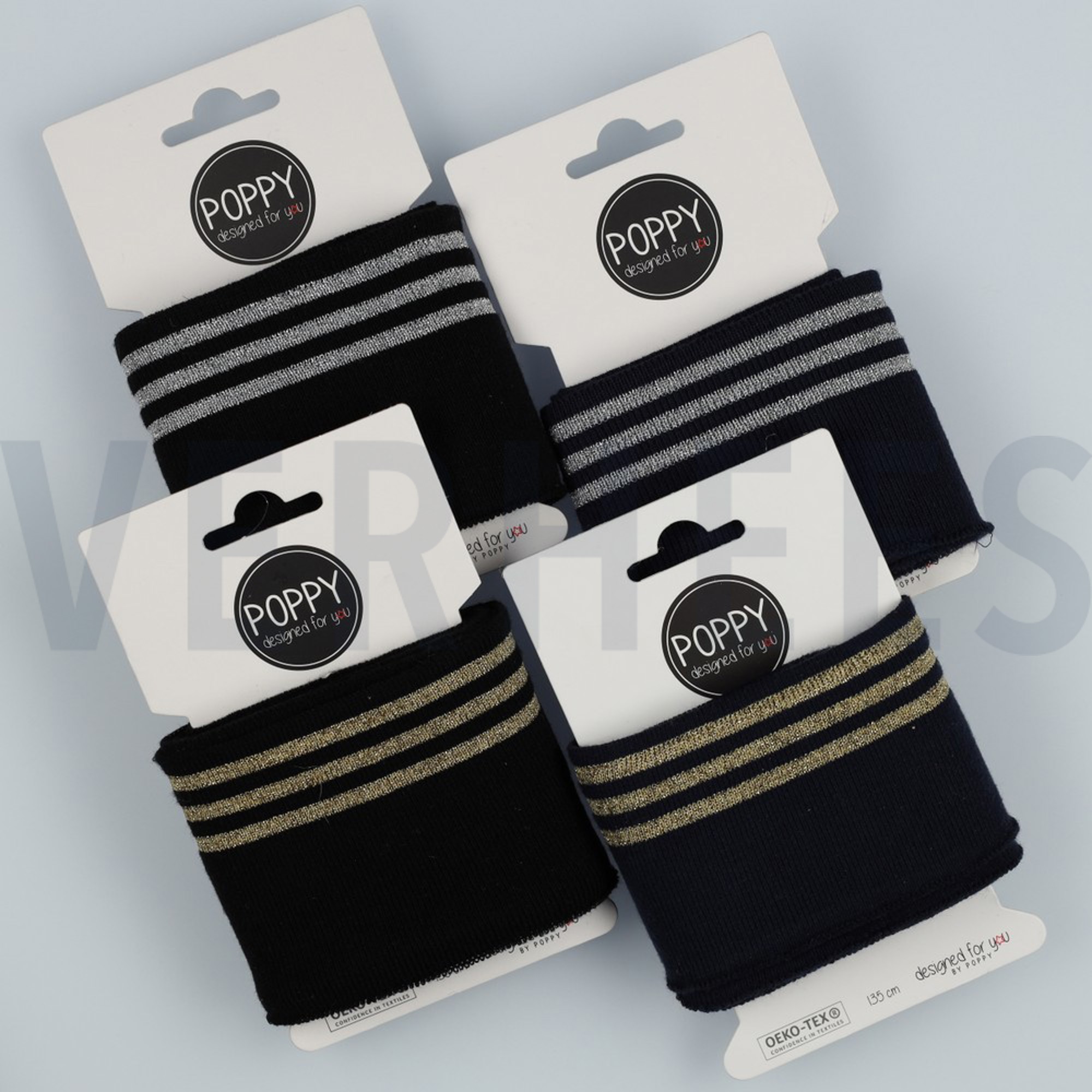 CUFFS LUREX 7CM NAVY/GOLD (high resolution) #2