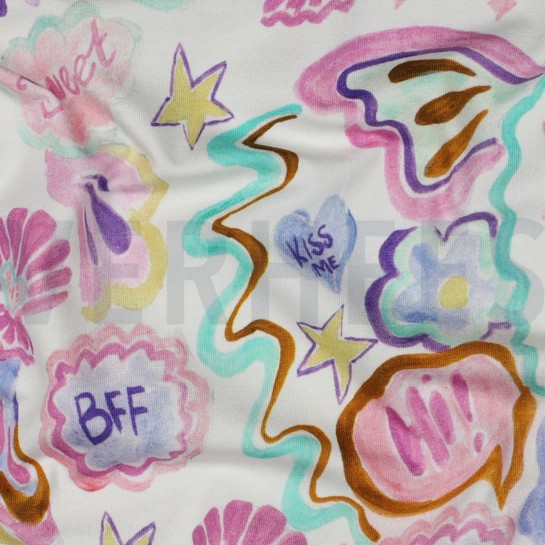 JERSEY DIGITAL SHELLS WHITE #7