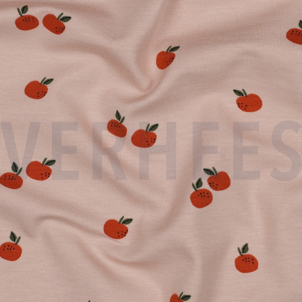 JERSEY GOTS FRUITS LIGHT MAUVE #2