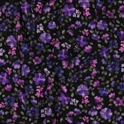 JERSEY GOTS DIGITAL FLOWERS NAVY / PURPLE (thumbnail) #2