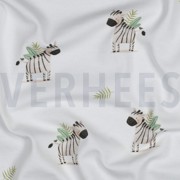 JERSEY GOTS DIGITAL ANIMALS WHITE (thumbnail) #2