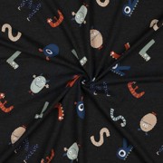 JERSEY MELANGE COOL MONSTERS ANTHRACITE MELANGE (thumbnail) #2