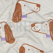 JERSEY MELANGE DOGS ECRU (thumbnail) #2