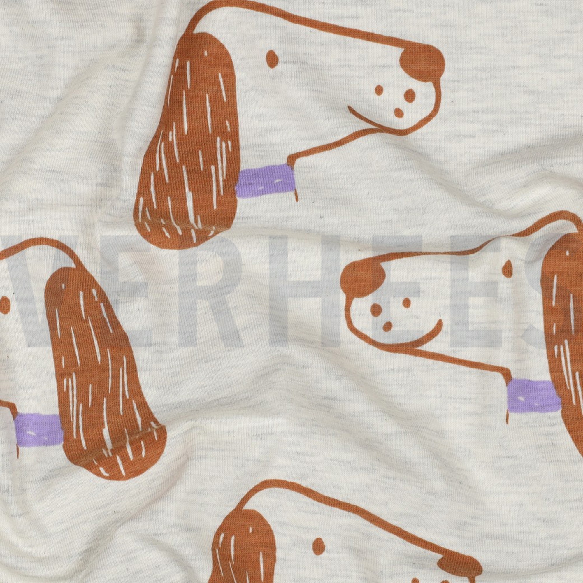 JERSEY MELANGE DOGS ECRU (high resolution) #2