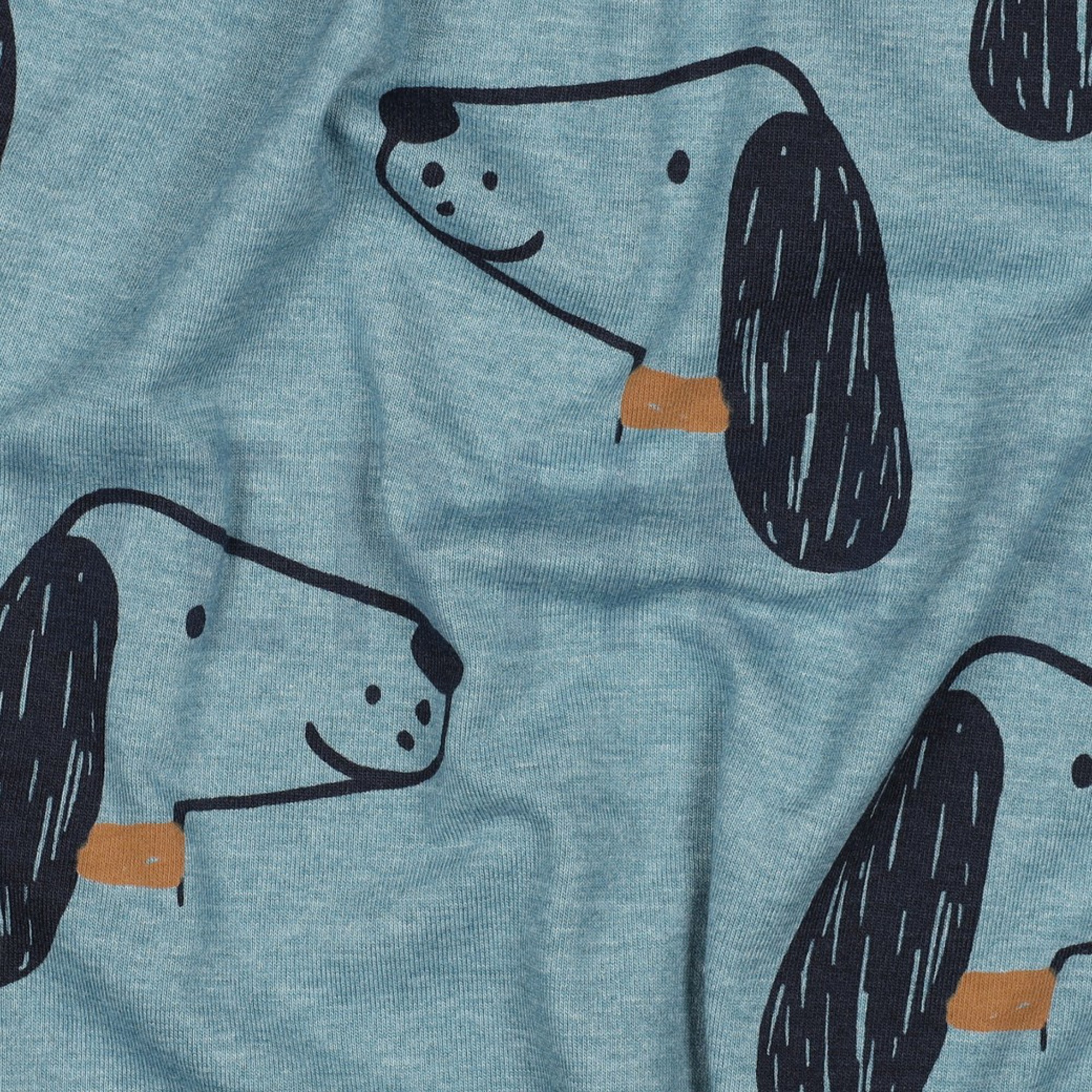 JERSEY MELANGE DOGS SMOKE BLUE (high resolution) #2