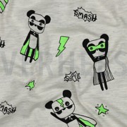 JERSEY MELANGE NEON SUPER HEROES ECRU (thumbnail) #2