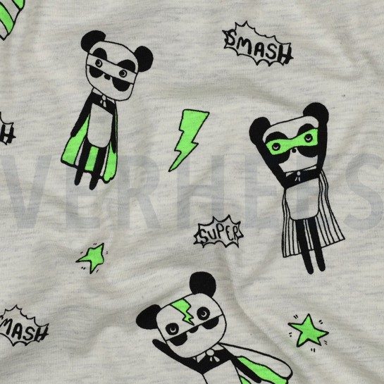 JERSEY MELANGE NEON SUPER HEROES ECRU #7
