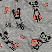 JERSEY MELANGE NEON SUPER HEROES LIGHT GREY (thumbnail) #2