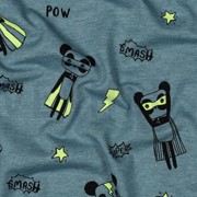 JERSEY MELANGE NEON SUPER HEROES SMOKE BLUE (thumbnail) #2