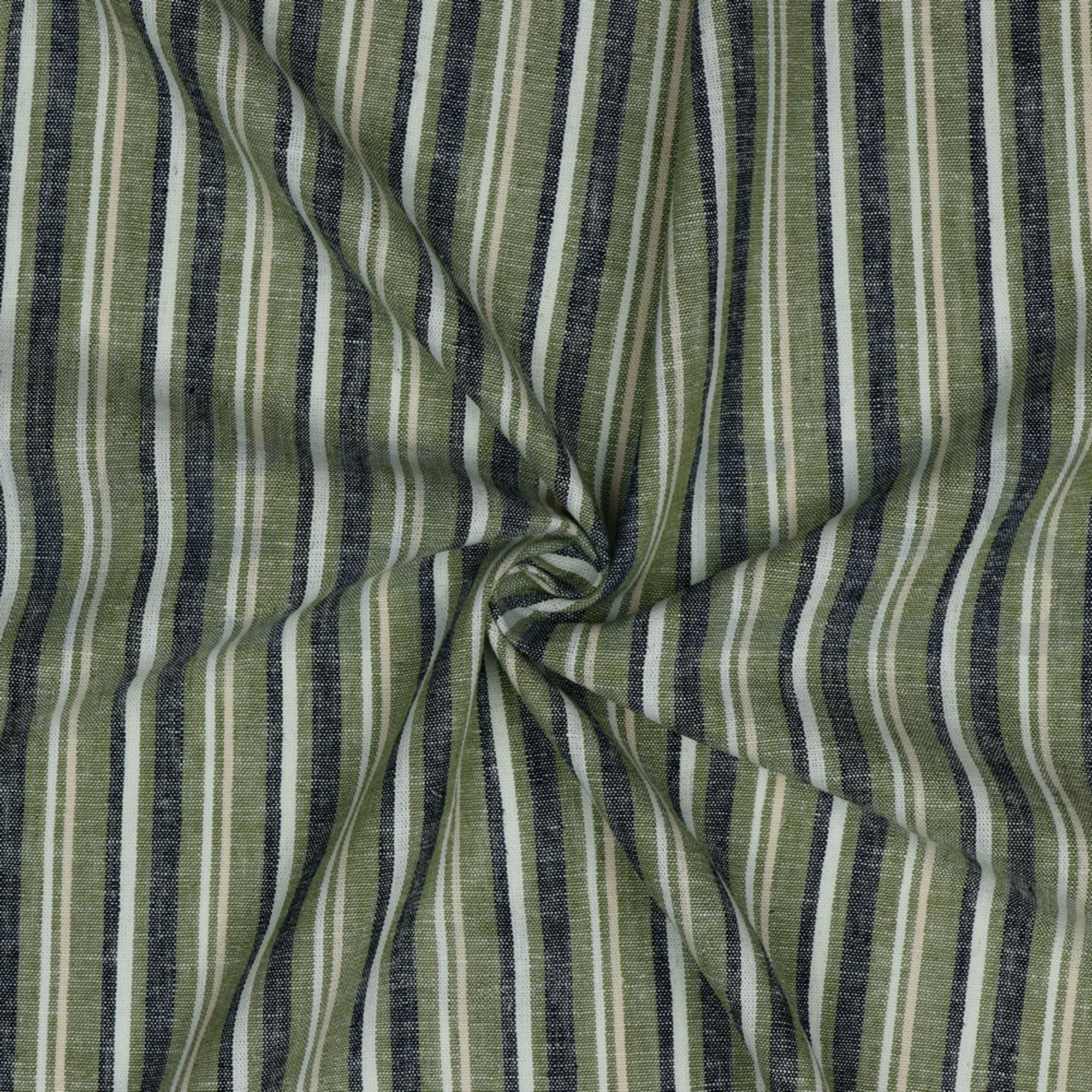 LINEN YARN DYED STRIPE RUST (high resolution) #2