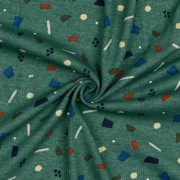RIB JERSEY SPICKLES OLD GREEN (thumbnail) #2