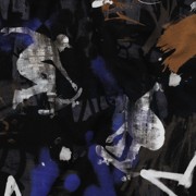 FRENCH TERRY DIGITAL GRAFFITI BLACK (thumbnail) #2