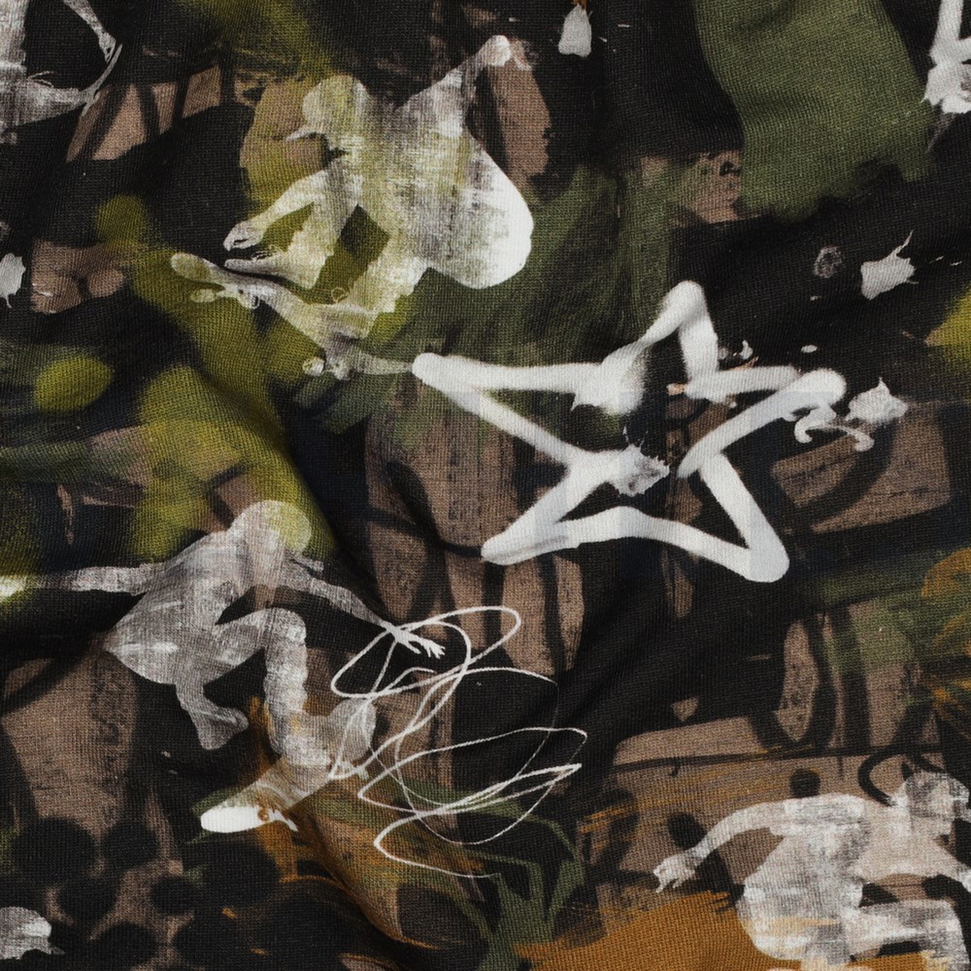 FRENCH TERRY DIGITAL GRAFFITI ARMY GREEN (high resolution) #2
