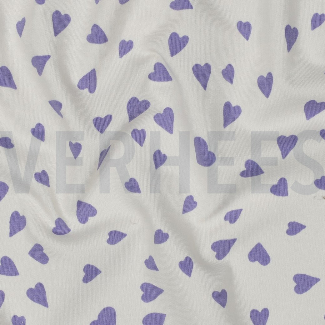 FRENCH TERRY DOGS AND HEARTS OFF-WHITE #2