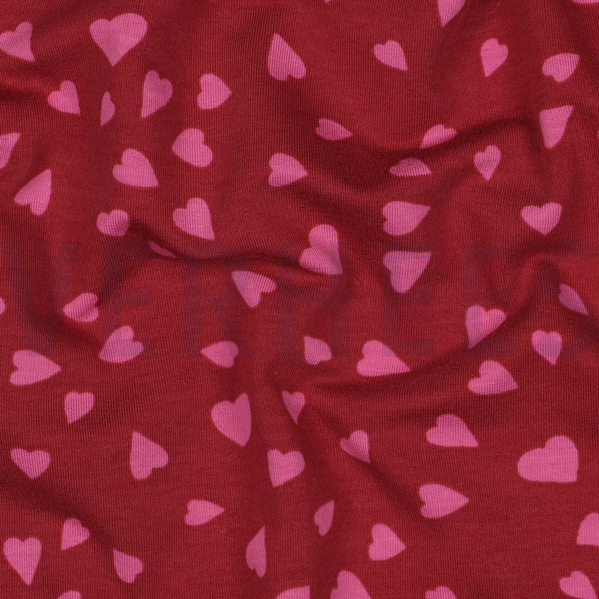 FRENCH TERRY DOGS AND HEARTS RED (high resolution) #2