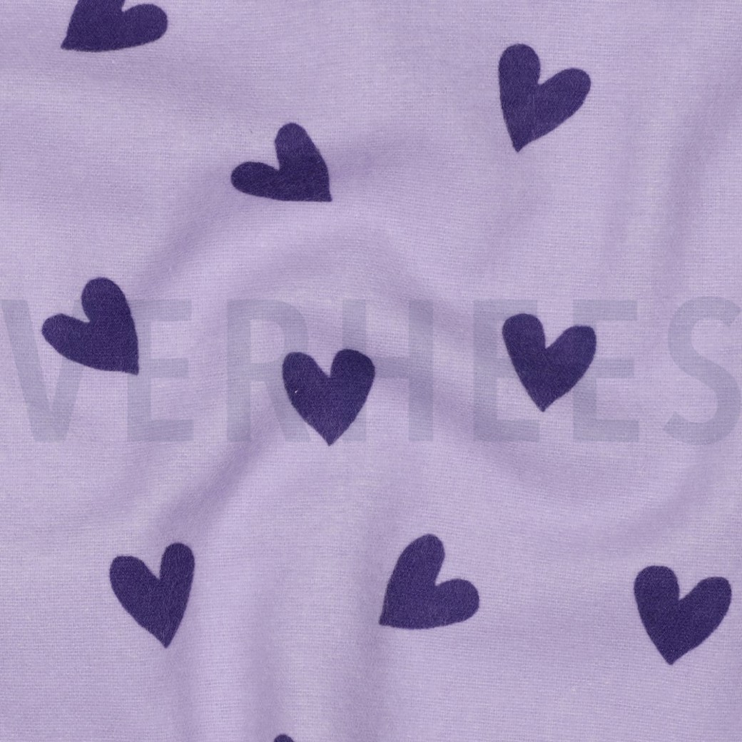 FLANNEL HEARTS LAVENDER #2