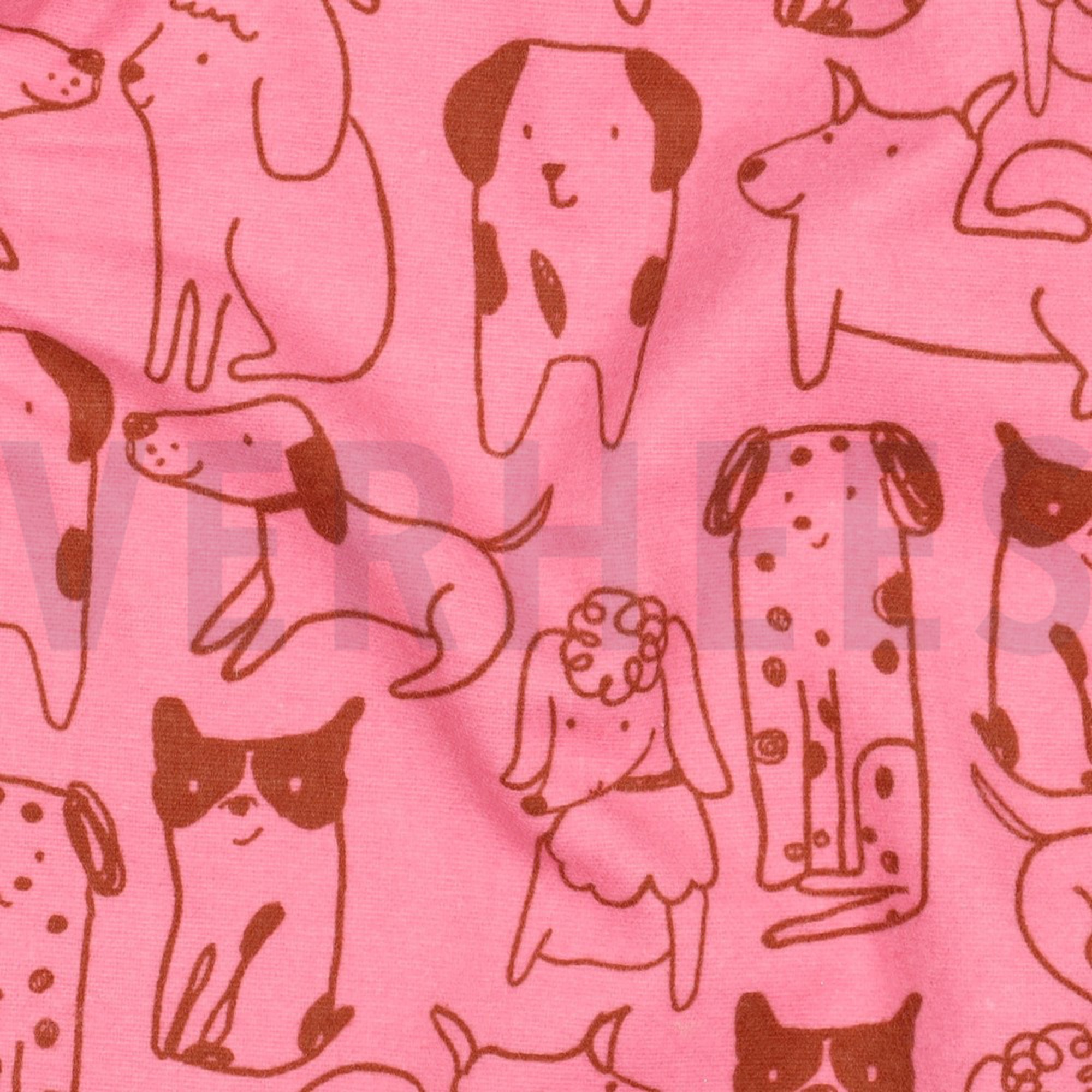 FLANNEL DOGS PINK (high resolution) #2
