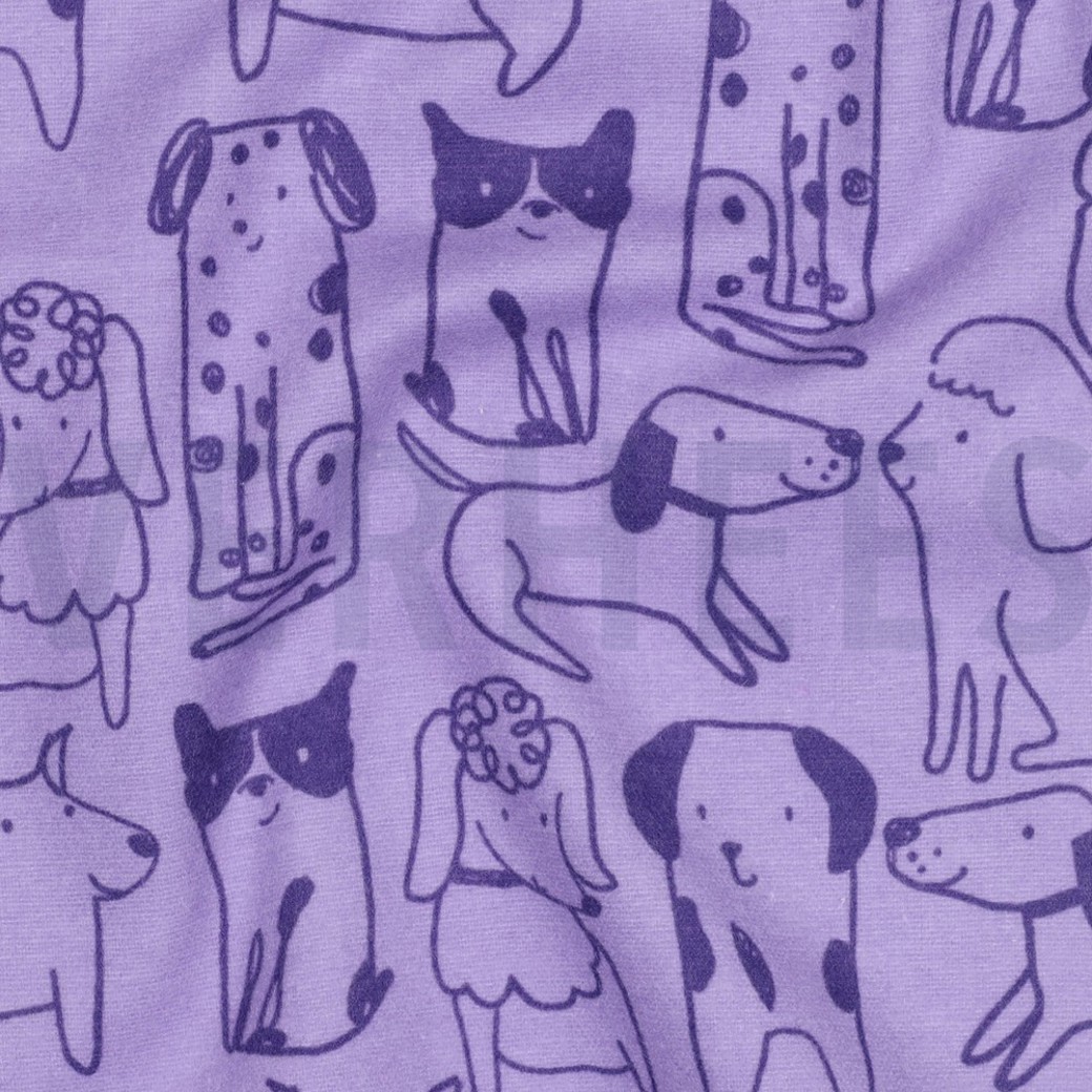 FLANNEL DOGS PURPLE #2