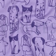 FLANNEL DOGS PURPLE (thumbnail) #2