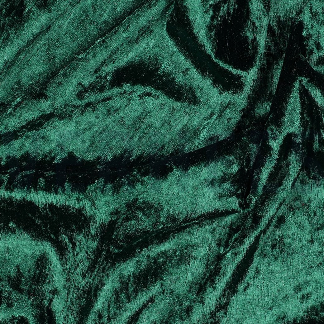 CRUSHED VELOURS DARK GREEN #2