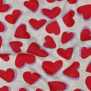 SWEAT MELANGE HEARTS RED (thumbnail) #2