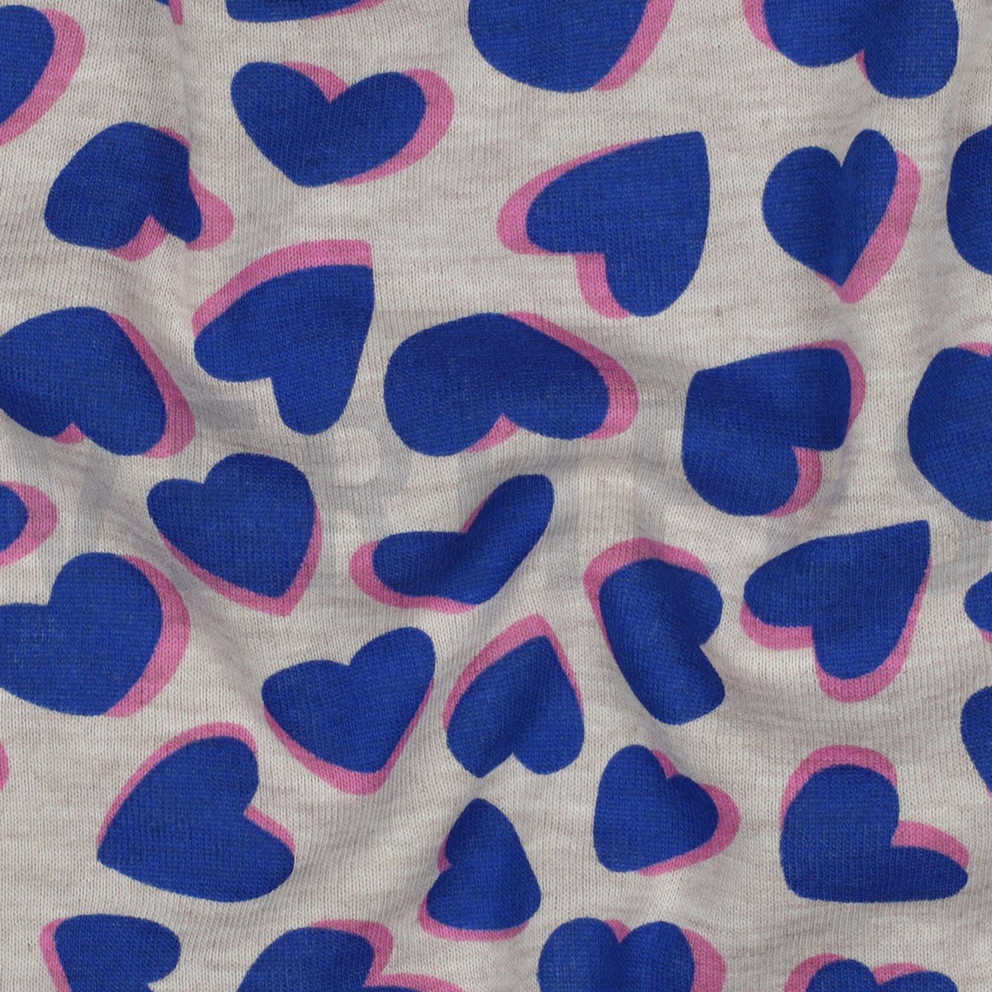 SWEAT MELANGE HEARTS BLUE (high resolution) #2
