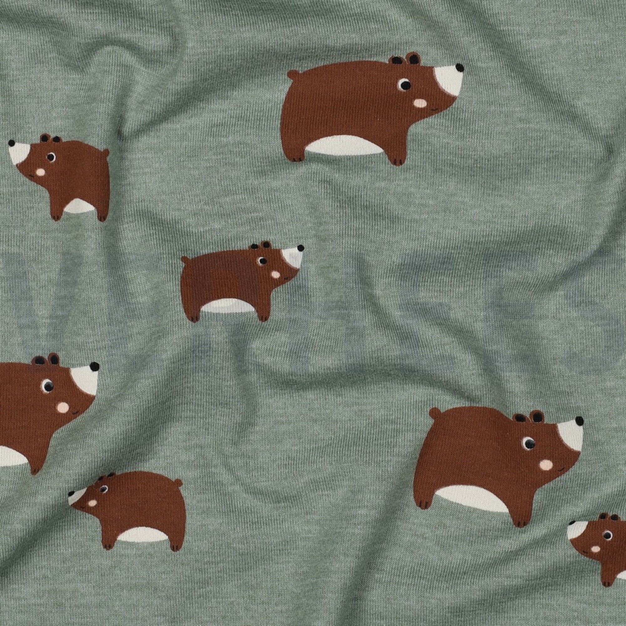 JERSEY MELANGE BEARS DARK MINT (high resolution) #2