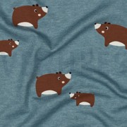 JERSEY MELANGE BEARS SMOKE BLUE (thumbnail) #2