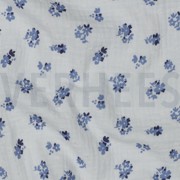 DOUBLE GAUZE DOBBY FLOWERS WHITE (thumbnail) #2