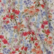 LINEN VISCOSE CREPE DIGITAL FLOWERS OFF-WHITE (thumbnail) #2