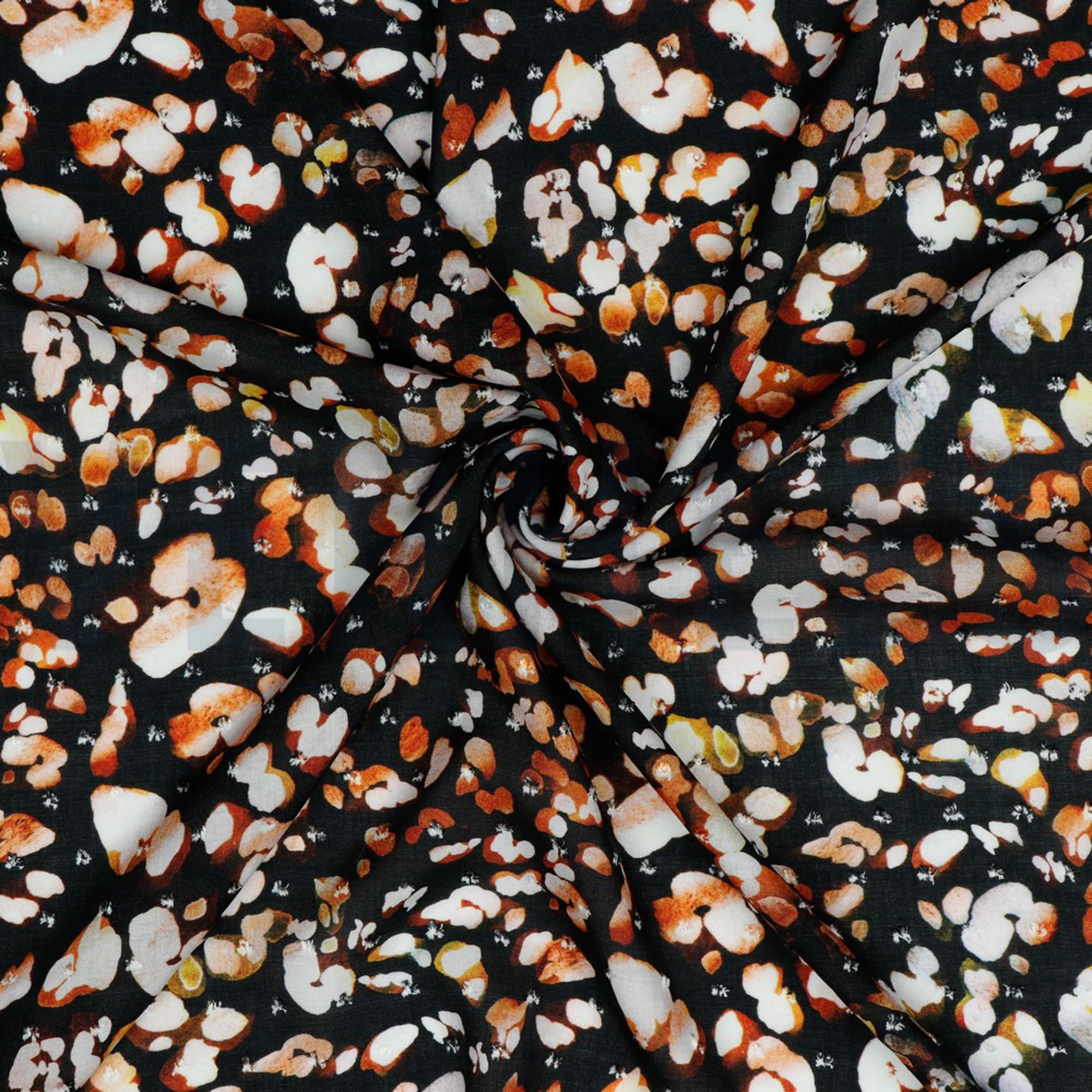 VISCOSE DOBBY DIGITAL ANIMAL SKIN BLACK (high resolution) #2