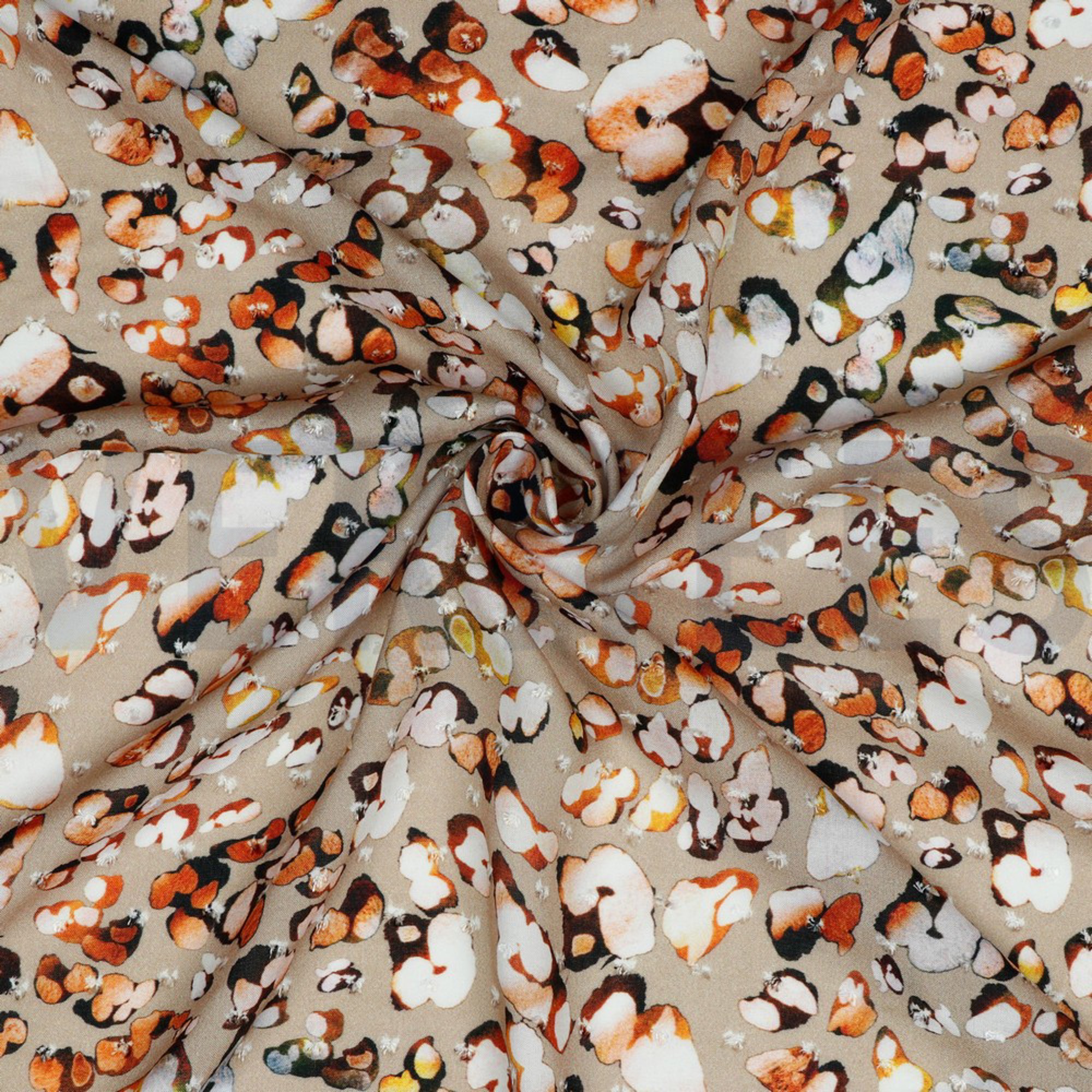 VISCOSE DOBBY DIGITAL ANIMAL SKIN SAND (high resolution) #2
