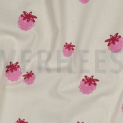 POPLIN GOTS NATURAL BERRIES NATURAL/ FUCHSIA (thumbnail) #2