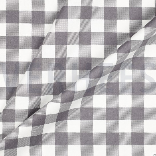 CANVAS WATERPROOF CHECKS GREY #7