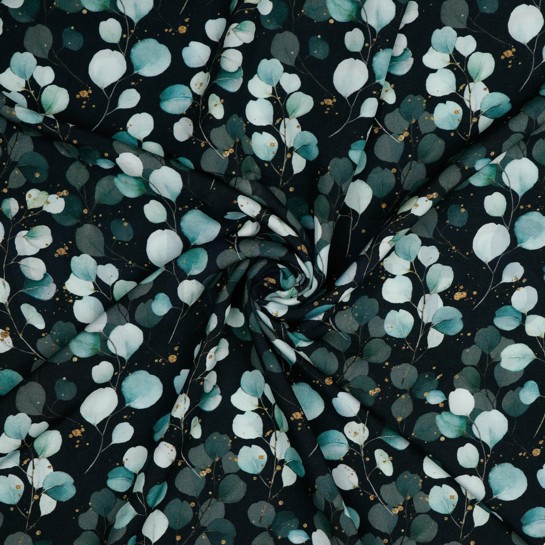 VISCOSE RADIANCE DIGITAAL EUCALYPTUS ZWART #7