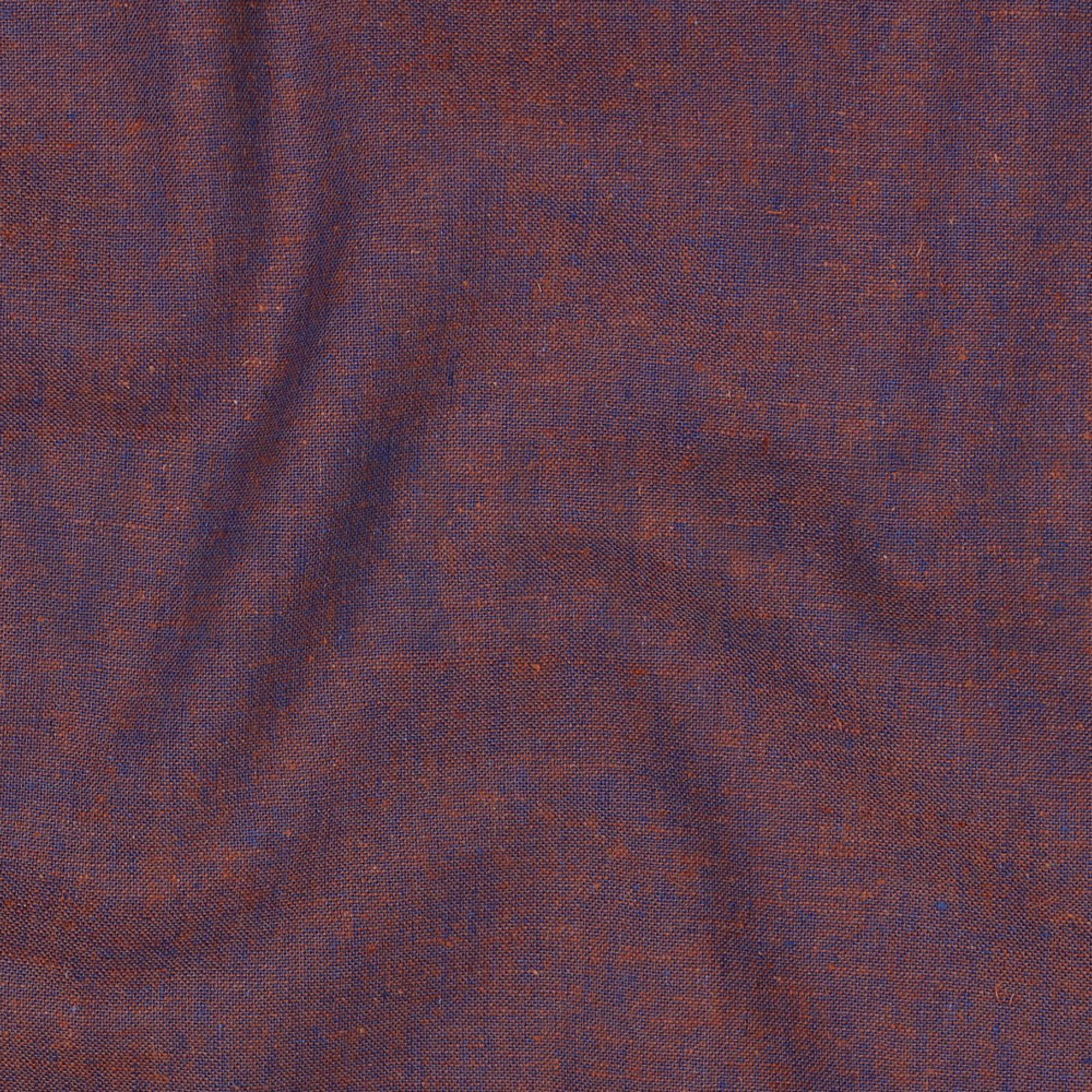 LINEN COTTON YARN DYED BLUE / BROWN (high resolution) #2