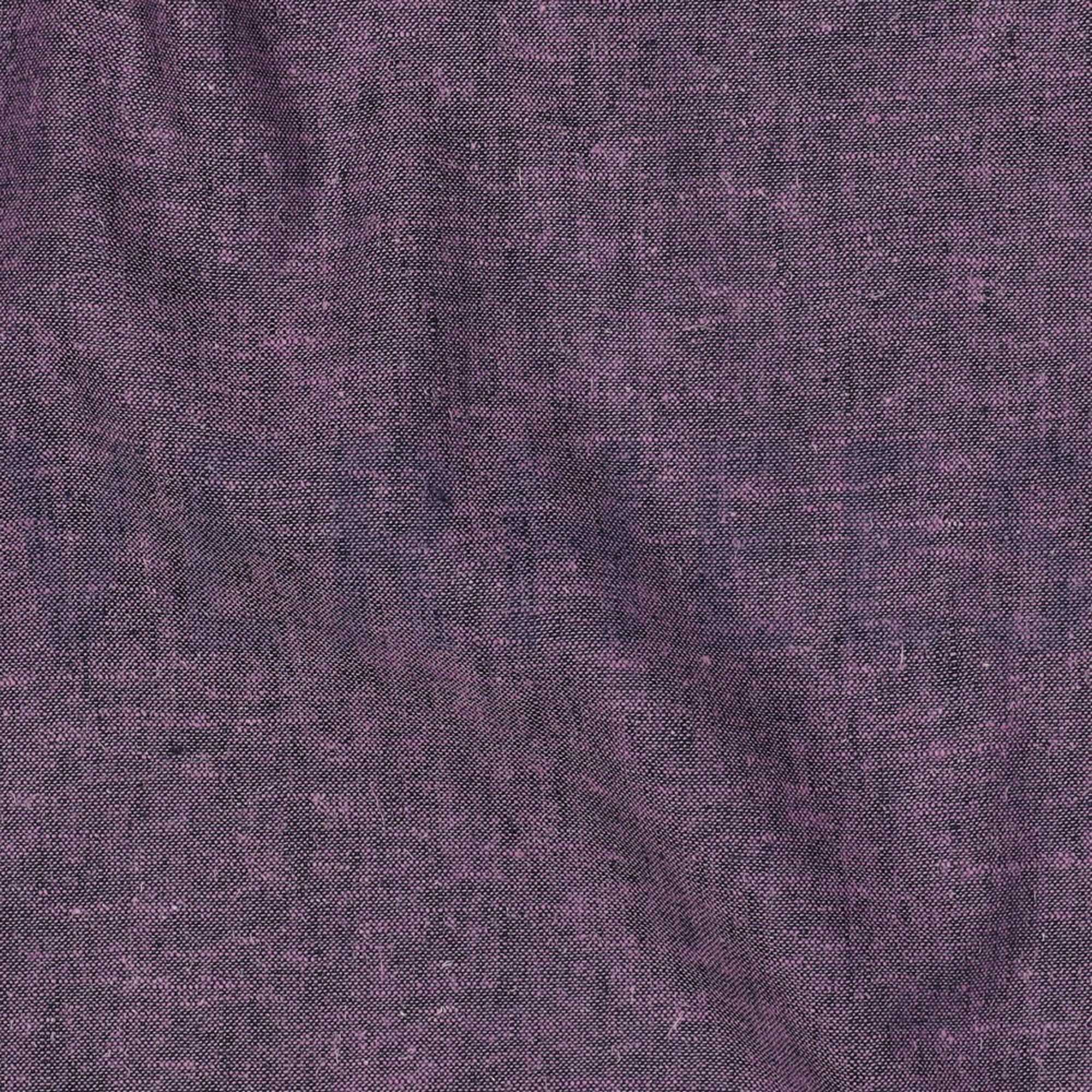 LINEN COTTON YARN DYED PURPLE / NAVY (high resolution) #2