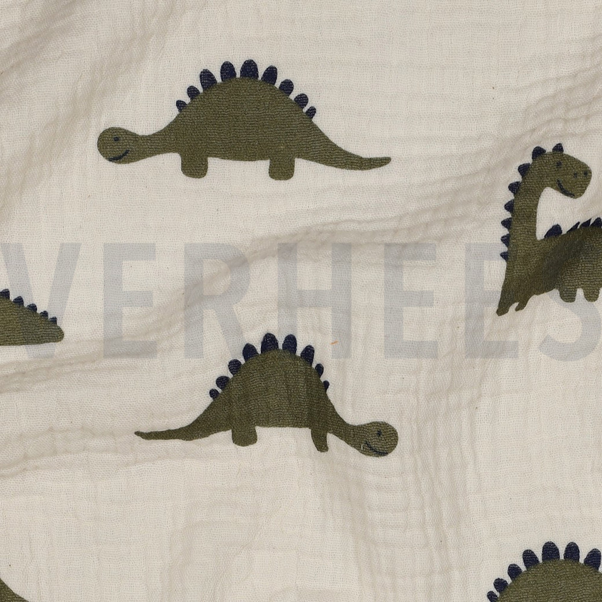 DOUBLE GAUZE GOTS NATURAL DINOSAURS NATURAL (high resolution) #2